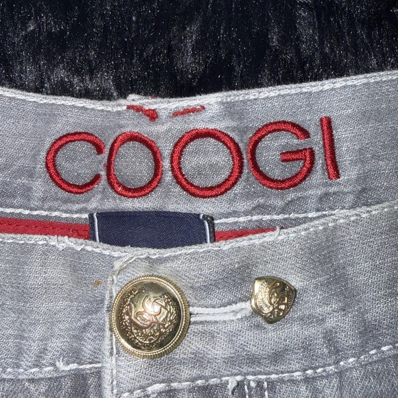 Coogi Jeans Mens 42x35 Gray Premium Colors Embroidered Back Pockets Baggy Y2K - Picture 10 of 14